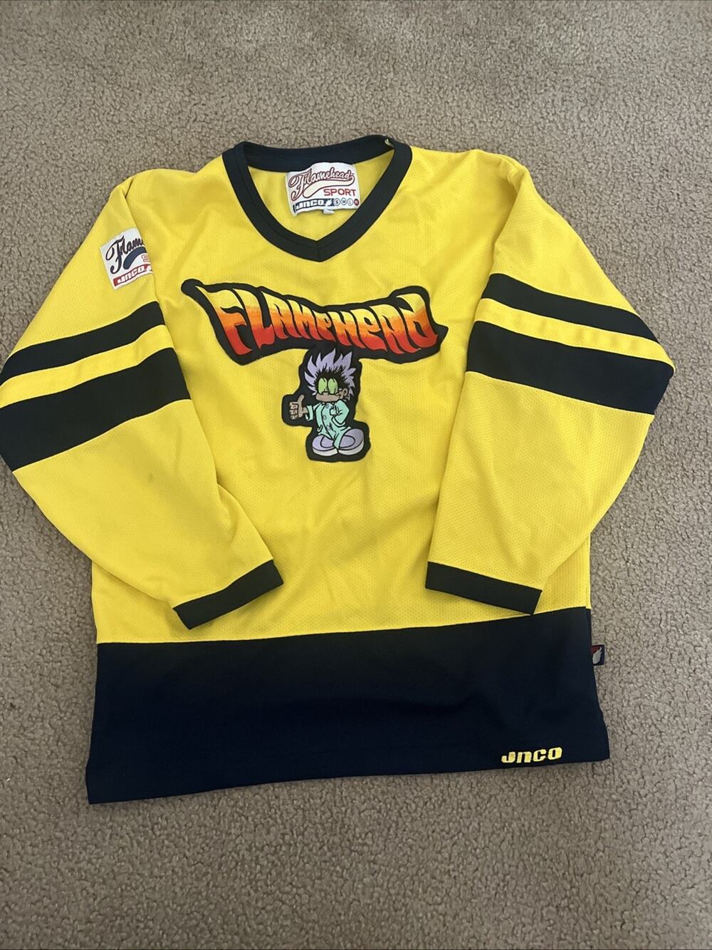 JNCO Flamehead 85 Panther Mesh Hockey Jersey XL
